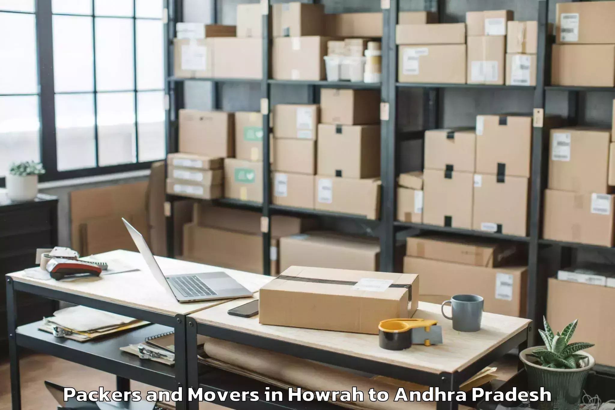 Easy Howrah to Garugubilli Packers And Movers Booking